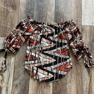 BCBG Off the Shoulder Top XXS